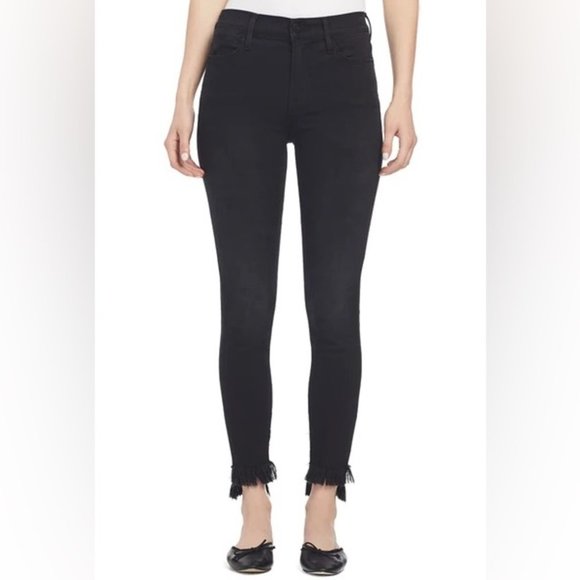 FRAME Denim Le High Raw Hem Skinny Mulholland